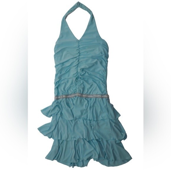 Y2k Blue Dress Petite Medium Fairy Glam Paris hilton Cute Fairy Glam Party Sexy - Picture 1 of 5